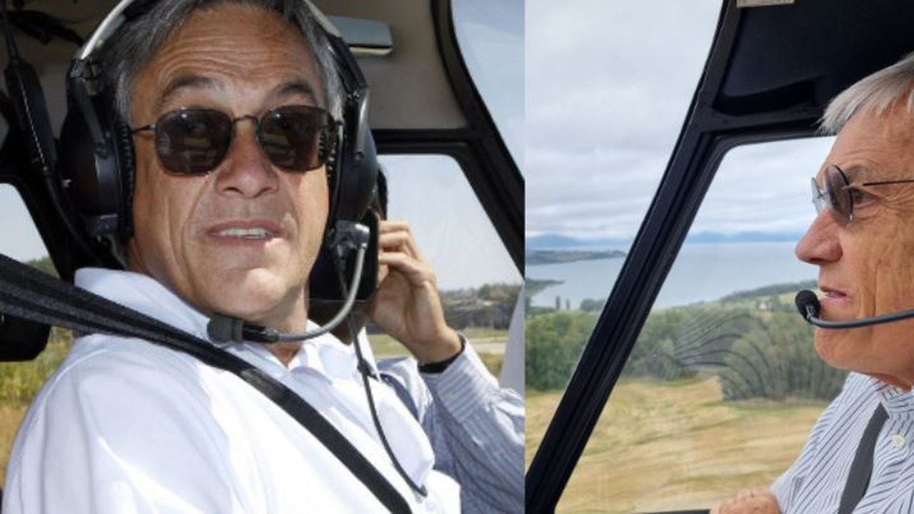 El expresidente Piñera era el piloto del helicóptero