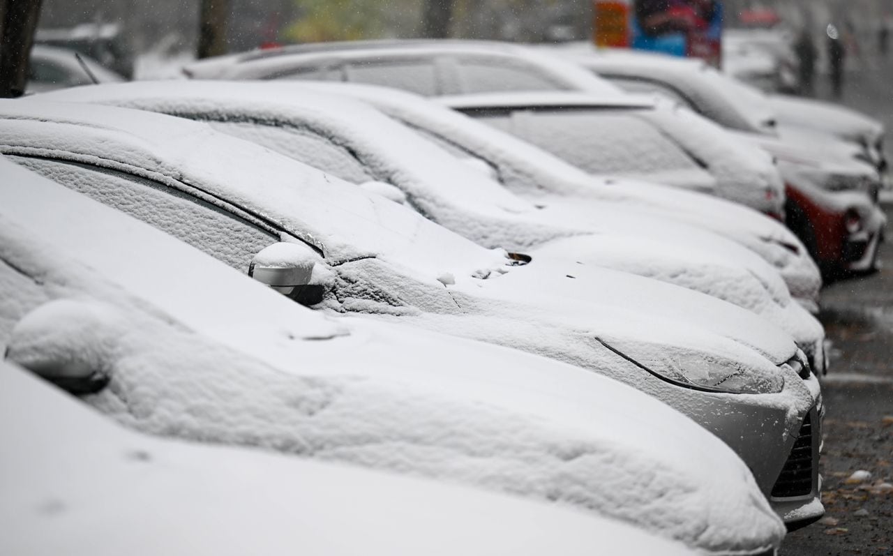 Una nevada en Berlín, Alemania. (Foto de Halil Sagirkaya/Anadolu vía Getty Images)