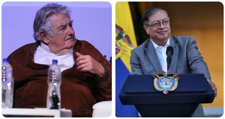 Pepe Mujica y Gustavo Petro.