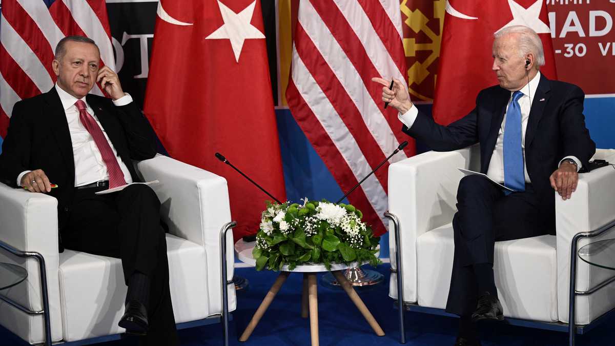 Estados Unidos Presidente Joe Biden y  el Presidente Turquía Recep Tayyip Erdogan