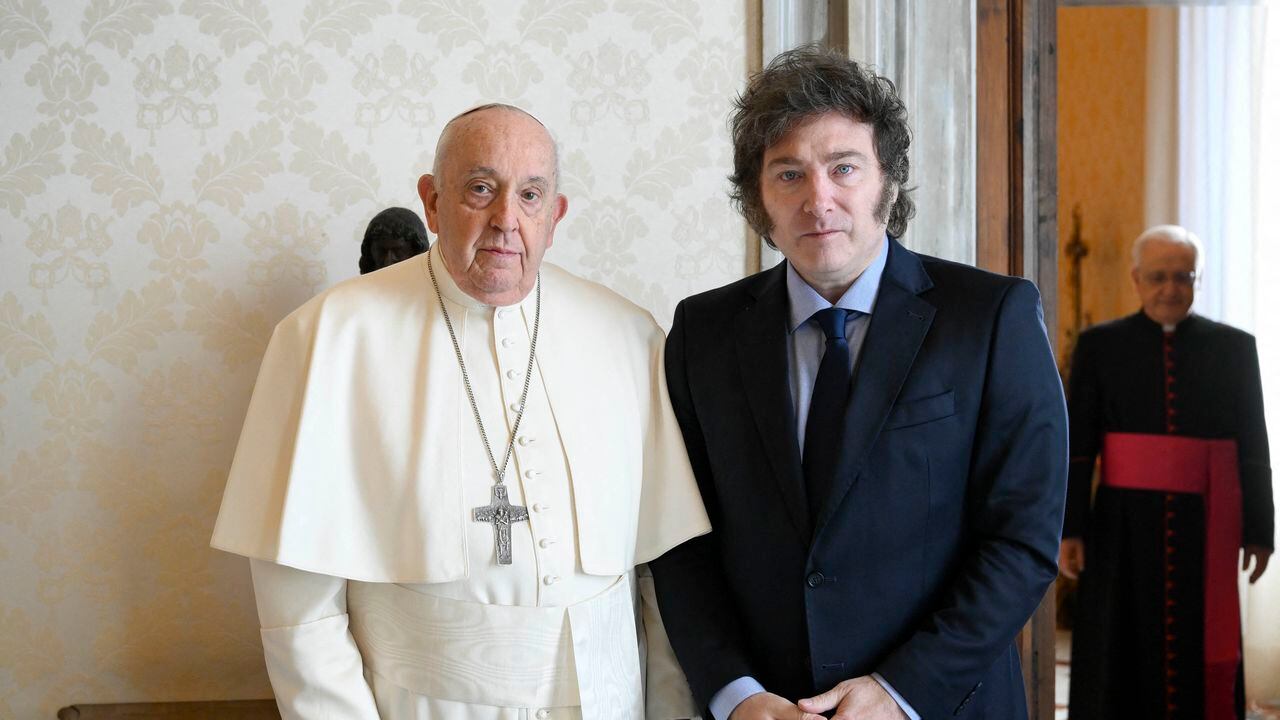 Javier Milei y el papa Francisco