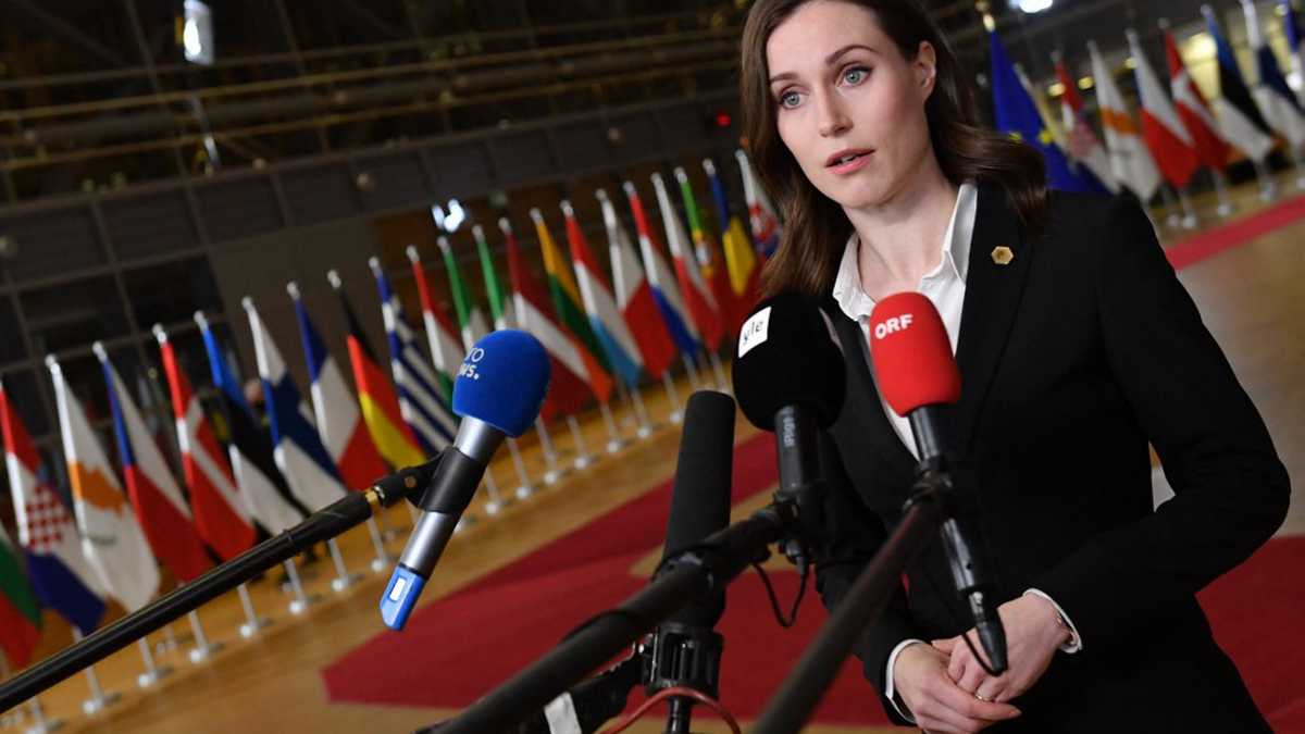 Sanna Marin, primera ministra de Finlandia (Photo by JOHN THYS / POOL / AFP)