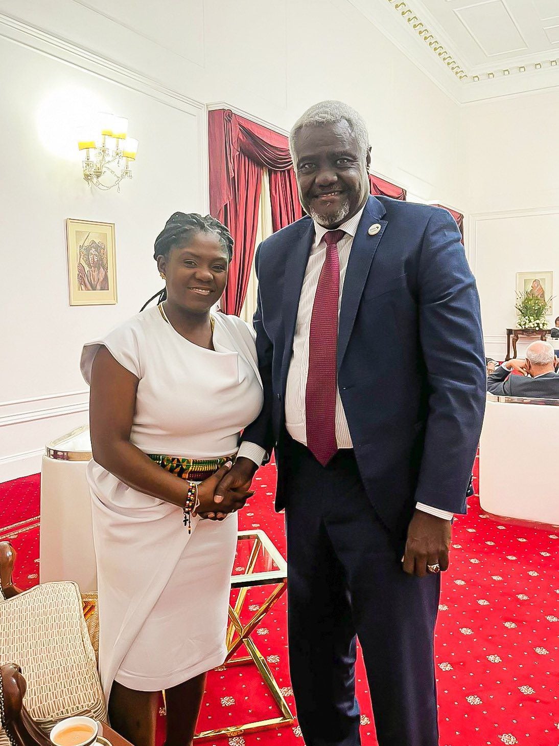 La vicepresidenta tuvo un importante encuentro en medio de su visita a África.