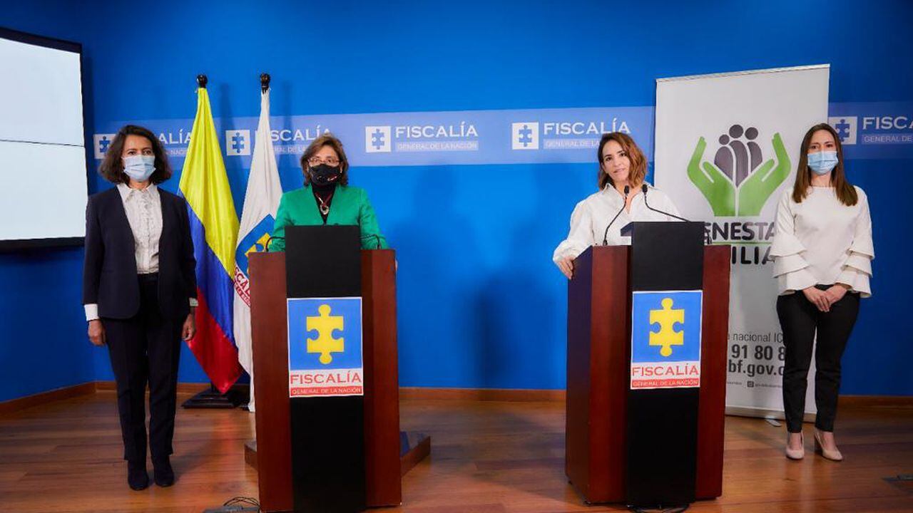 Carolina Salgado,  Consejera Presidencial para la Niñez y Adolescencia y Lina María Arbeláez, directora del ICBF