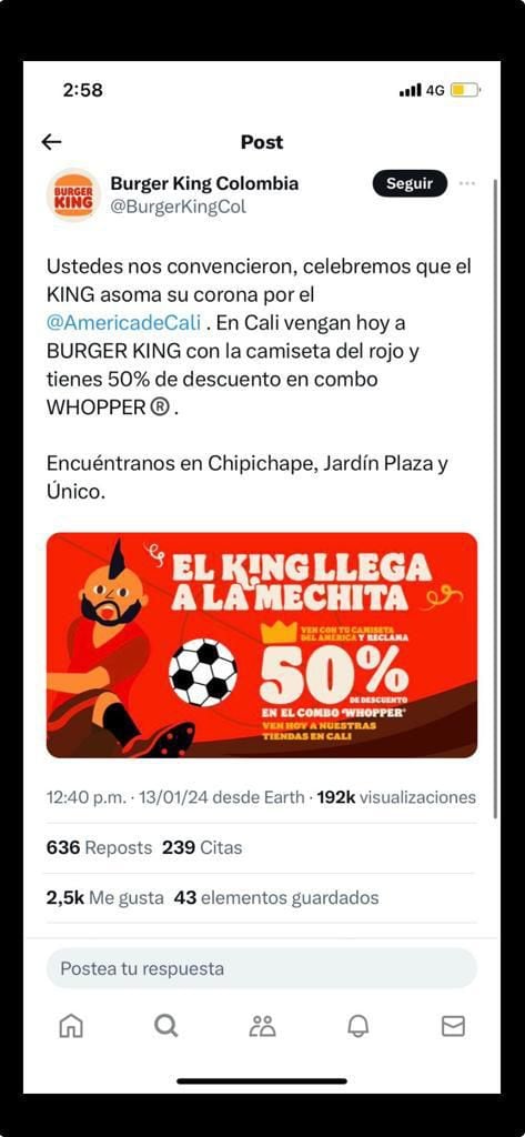 Burger King anunció por error el fichaje de Arturo Vidal