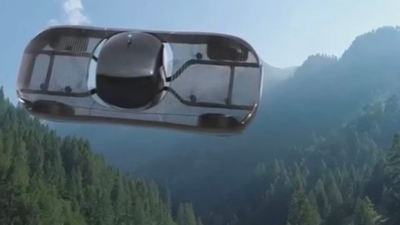 Carro volador. Foto: Captura de pantalla video Alef Aeronautics.