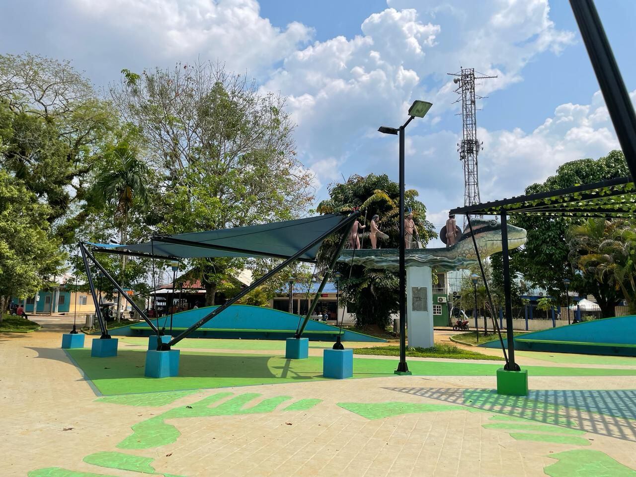 Parque principal de Mitú, Vaupés.