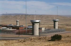 The ADX (administrative maximum) Supermax Prison in Florence, Colorado is a state of the art isolation prison for repeat and high profile felony offenders.  (Photo by Robert Daemmrich Photography Inc/Sygma via Getty Images)