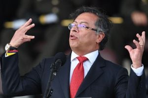 El presidente de Colombia da un cambio a la política de extradición. (Photo by DANIEL MUNOZ / AFP)