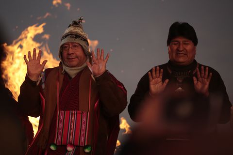 Luis Arce, Presidente de Bolivia y Evo Morales