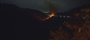 El incendio se presentó a la altura del kilómetro 10 en el municipio de El Saladito.