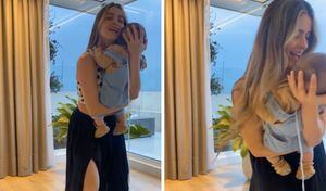 Cristina Hurtado baila junto a su hijo Mateo celebrando su recuperación