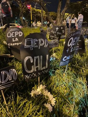 Protesta en Cali por la inseguridad