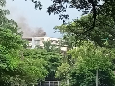 Incendio en el Hotel Intercontinental