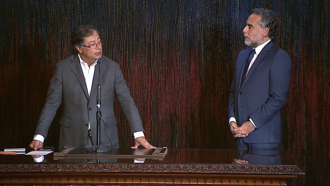 Presidente Gustavo Petro y Armando Benedetti