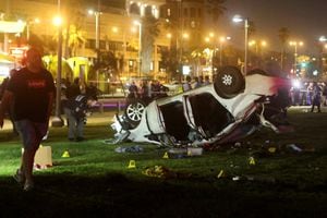 A general view of the scene of an attack in Tel Aviv, Israel April 7, 2023. REUTERS/Nir Elias     TPX IMAGES OF THE DAY