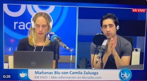 El periodista señaló que Camila Zuluaga no tuvo la culpa
