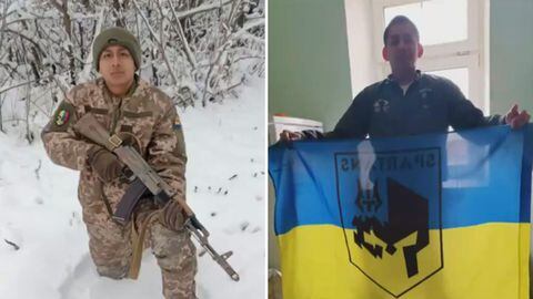 Soldado colombiano en ucrania
