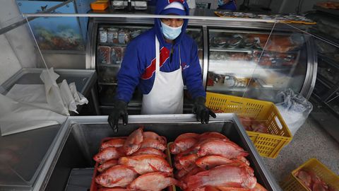 Central de Abastos de Bogotá CORABASTOS
venta de pescado de buena calidad en Semana Santa
canasta familiar alimentos