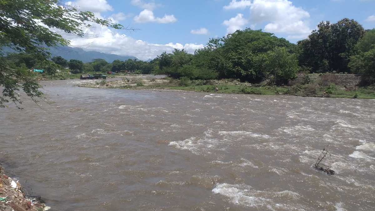 Crecimiento del  río Guatapurí
