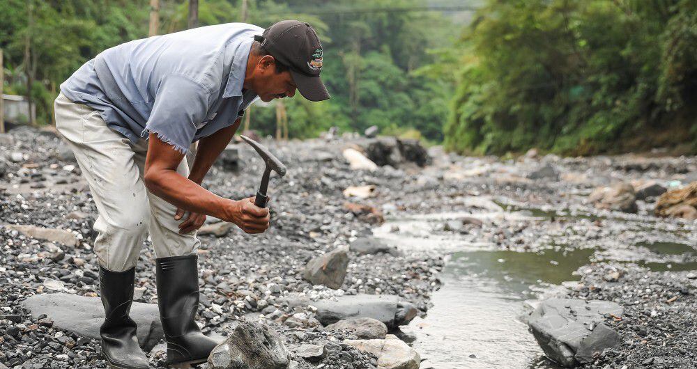 Minería artesanal en Boyacá.