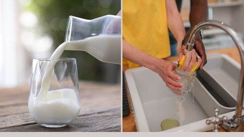 La leche puede convertirse en un buen aliado para la limpieza de la cocina