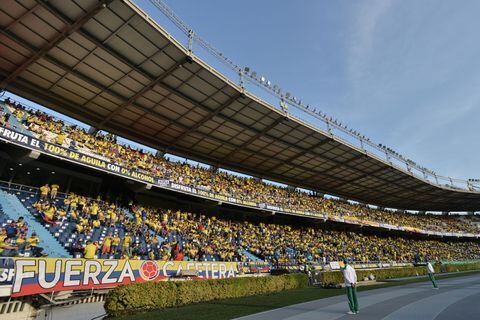 Estadio Metropolitano durante partido de la Selección Colombia.