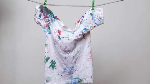 Manchas de pintura en la ropa