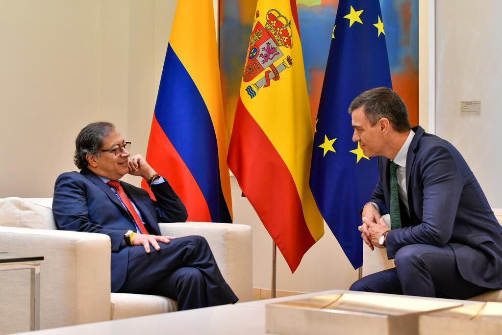 El presidente Gustavo Petro estuvo reunido con su homólogo en España, Pedro Sánchez.
