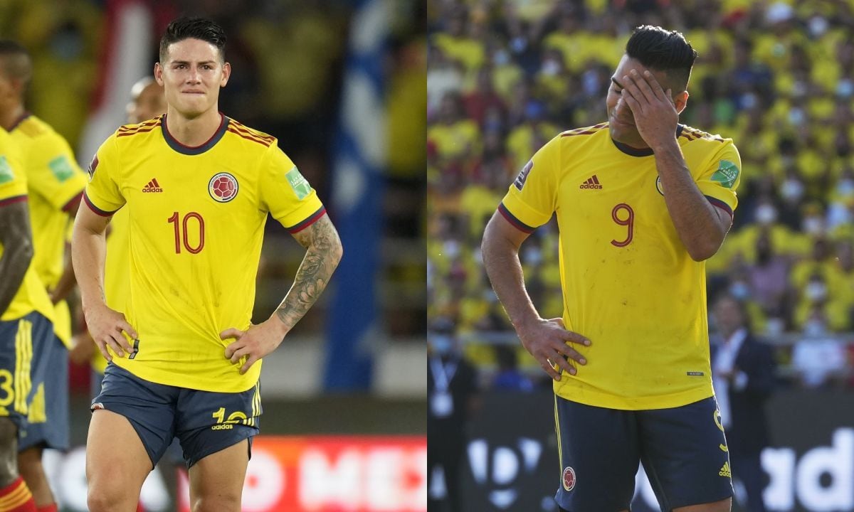 James y Falcao, Selección Colombia. Foto: AP/Fernando Vergara