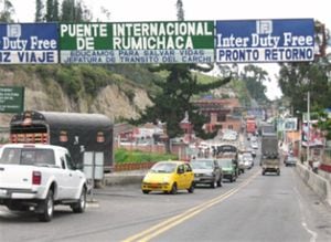 Puente Internacional de Rumichaca.