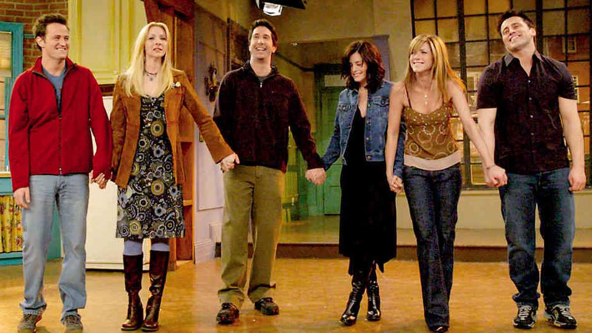Imagen del último capítulo de Friends. La serie que está cumpliendo 25 años desde su primera emisión.