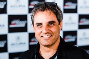 LONG BEACH, CA - APRIL 11:  IMSA Weathertech Series Driver Juan Pablo Montoya, driving the #6 car for Acura Team Penske attends the Media Luncheon for the 2019 Acura Grand Prix of Long Beach on April 11, 2019 in Long Beach, California.  (Photo by Greg Doherty/Getty Images)