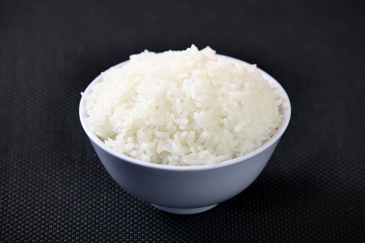 Foto de referencia de arroz blanco