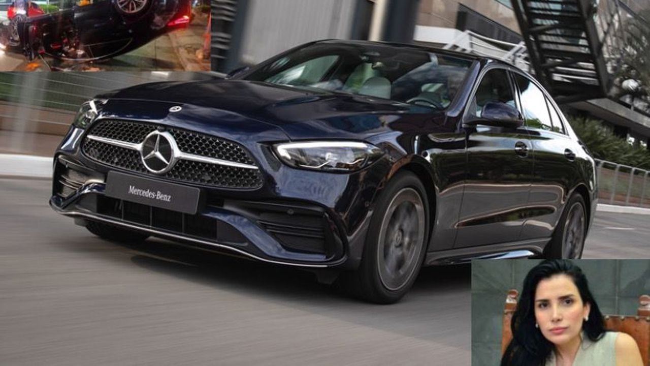El vehículo marca Mercedes-Benz del hijo de Aida Merlano está avaluado en más de 200 millones de pesos.