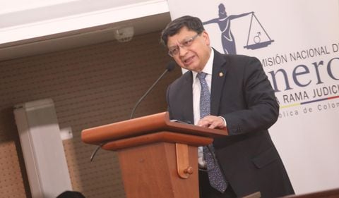 El vicepresidente de la Corte Constitucional, magistrado Jorge Enrique Ibáñez, se refirió a los obstáculos que enfrentan las mujeres en la Rama Judicial.