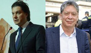 Juan Fernández, asesor del presidente en asuntos empresariales, le habló a Bruce Mac Master, presidente de la Andi.