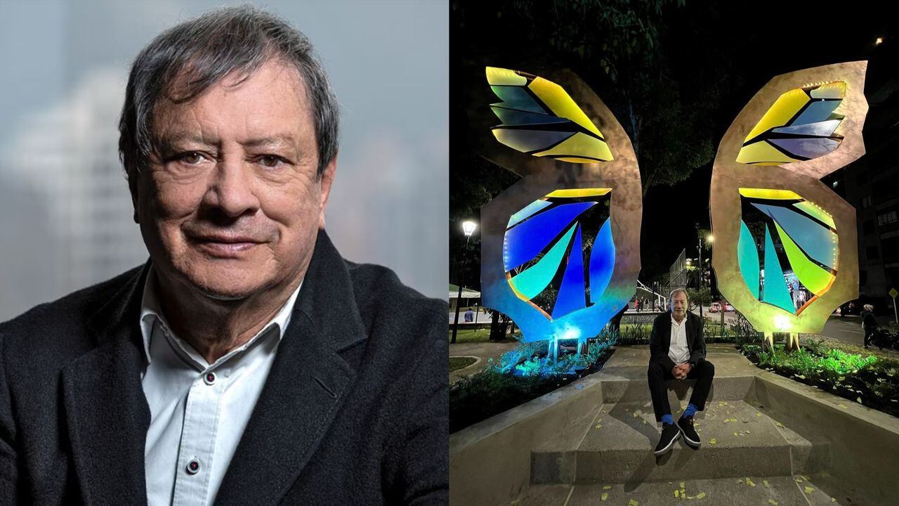El empresario entregó la escultura 'Mariposa Olguita' en homenaje a su esposa fallecida en febrero de 2022.