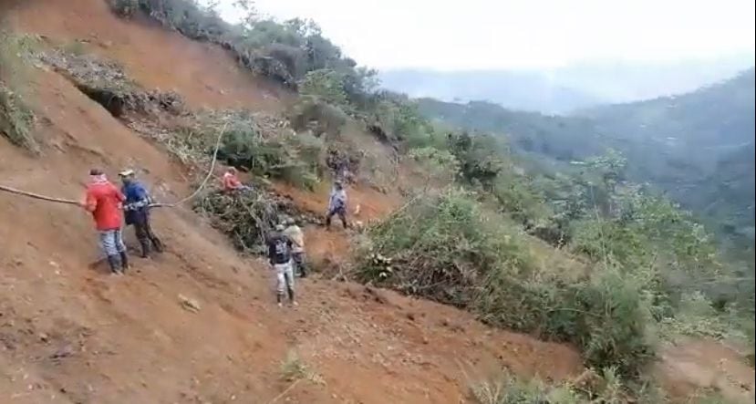 Deslizamiento en Betulia, Antioquia.