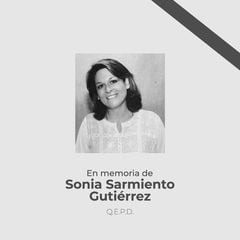 Esta fue la imagen con la que el Grupo Aval dio sus condolencias por la muerte de Sonia Sarmiento,