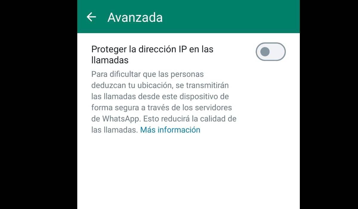 WhatsApp deja bloquear la Dirección IP en las llamadas