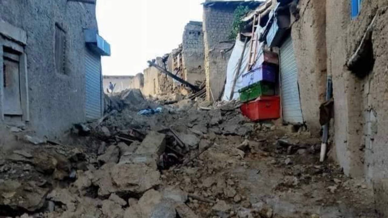 Terremoto en Afganistán Foto: Twitter @muslimhandsaf