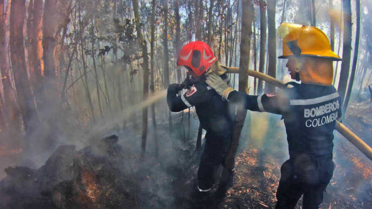 La primera temporada seca del año genera alarma por los posibles incendios que se puedan presentar. Autoridades toman acciones. Foto: Dirección Nacional de Bomberos.