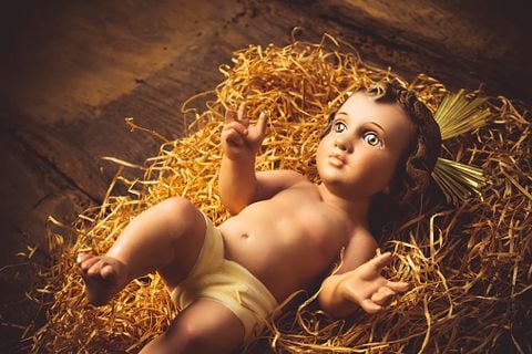 La figura del niño Jesús es famosa en muchos países.