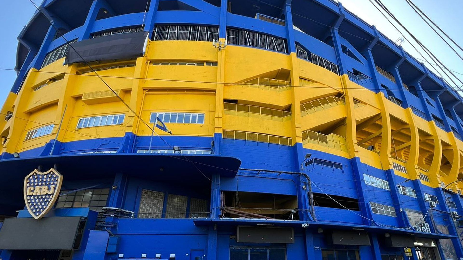 Estadio La Bombonera, ubicado en el Barrio La Boca.