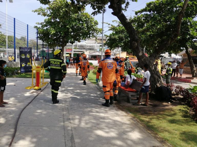 Simulacro de emergencias en Barranquilla