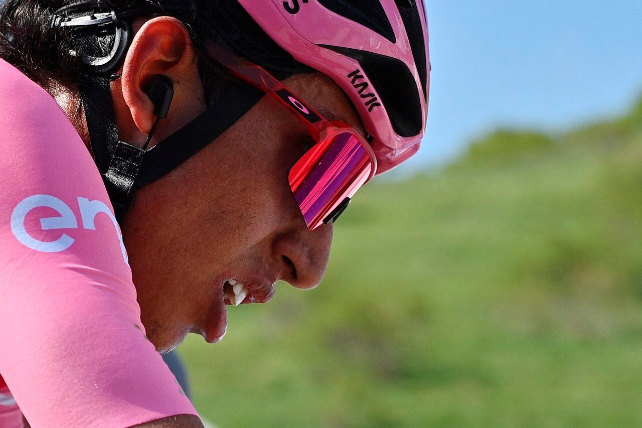 Egan Bernal en el Giro de Italia 2021.