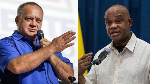 Diosdado Cabello y Luis Gilberto Murillo
