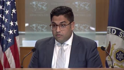 El portavoz adjunto del Departamento de Estado de Estados Unidos, Vedant Patel