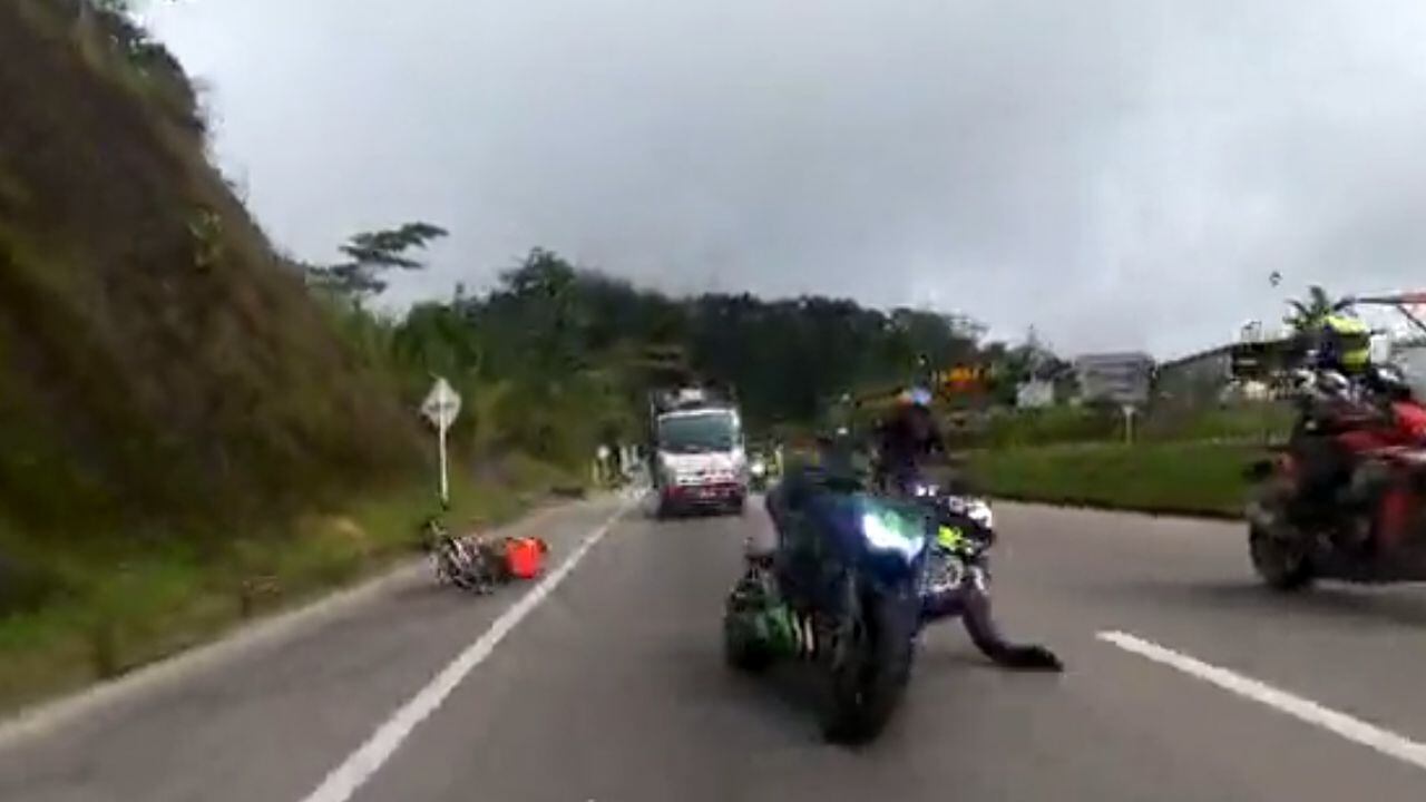 Accidente vía Bogotá - Villeta